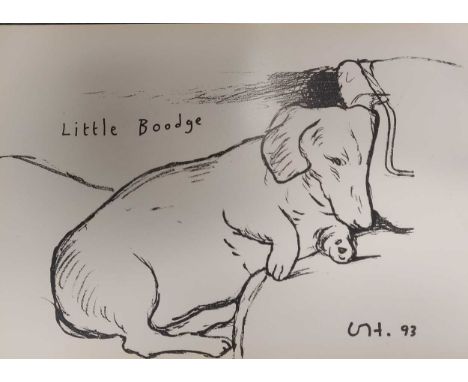 David Hockney OM, CH, RA (British 1937-)Little Boodge, 1993offset lithograph, unframed28 x 42cm