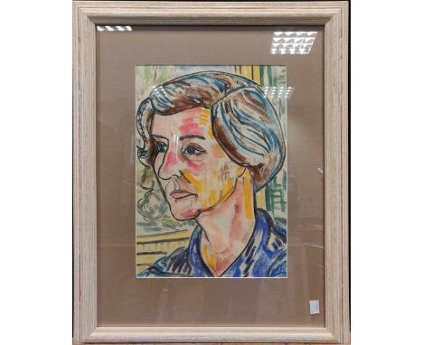 Elvic Steele (1920-1997)Portrait of Esther Granger and a portrait of a gentlemanpastel on paper38 x 27cm and 44.5 x 29cm