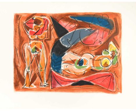 Three Nudessigned 'andré Masson' (lower right); numbered 116/150lithograph, unframed 56 x 76cmThe margins with some slight ov