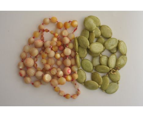 Two vintage bead necklaces