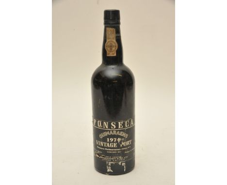 A bottle of 1974 vintage port Fonseca Guimaraens 