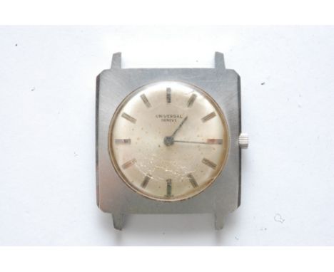 A vintage stainless steel Universal Geneve wristwatch 28216/2303751