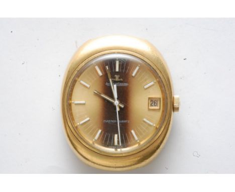 A gents gold plated Jaeger-LeCoultre vintage wristwatch with Tigers Eye style dial