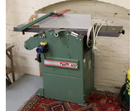A Kity 637 220 volt bench planer / thicknesser.