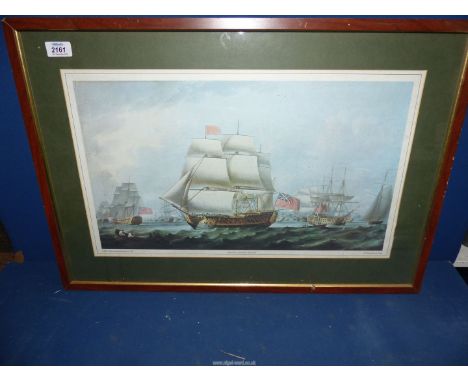A large print of HMS Victory by R Dodd.