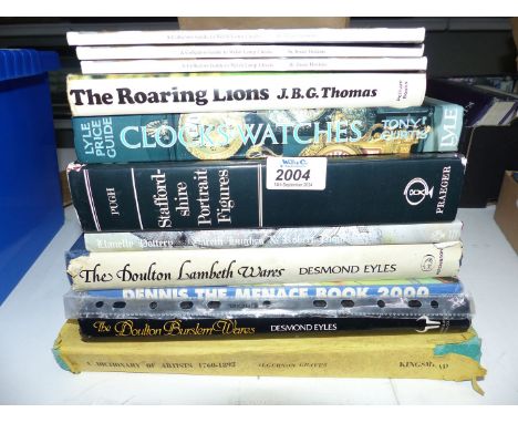 A quantity of books to include: "A Collectors Guide to Welsh Lamp Checks", "Llanelly Pottery",  "Staffordshire Portrait Figur