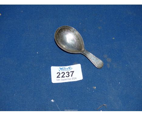 A Georgian silver tea caddy spoon, maker Stephen Adams 1799.