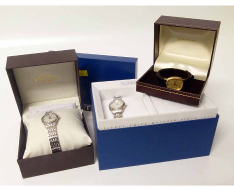 Tissot PR100, Rotary watch and a Jean Renet watch, all boxed  Condition report: see terms and conditions
