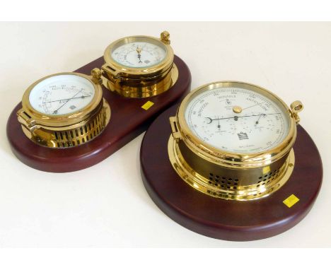 Sewills precision barometer also two barometer set Condition report: see terms and conditions