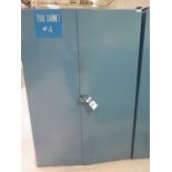 Bin Storage Cabinet w/ Misc Carbide and HS Tooling