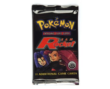 Pokemon TCG. Team Rocket 1st edition sealed booster pack. This item is from the collection of the former Managing Director of