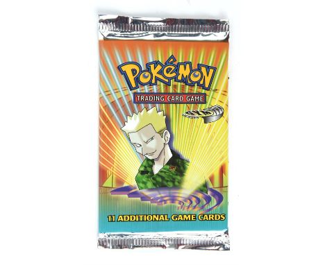 Pokemon TCG. Pokemon Gym Heroes unlimited sealed booster pack. This item is from the collection of the former Managing Direct