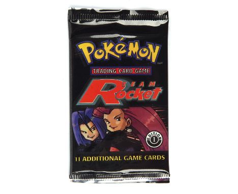 Pokemon TCG. Team Rocket 1st edition sealed booster pack. This item is from the collection of the former Managing Director of