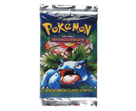 Pokemon TCG. Pokemon Base Set Sealed Booster Pack. This item is from the collection of the former Managing Director of Wizard