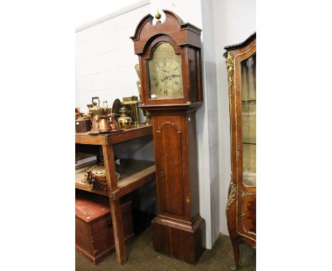 An Oak Eight-Day Longcase Clock, late 18th century, signed John Breakenrig, Edinburgh, 207cm high (no weights)