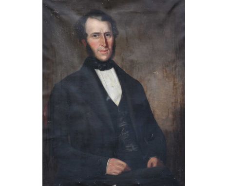 Scottish School (19th century)Portrait of Thomas Blackwood Murray of Heavyside, seated, half length wearing a black suit Oil 