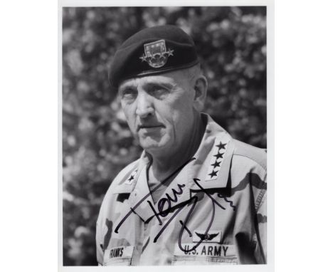 USA Army General Tommy Franks signed 8x10 photo. Franks led the US invasion of Afghanistan in 2001 in response to the 9/11 at