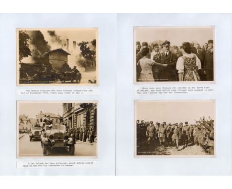 WW2. Four Original Wartime Vintage 6 x 4 inch Black and White Photos Showing Adolf Hitler. Some Minor Silvering Present. Good