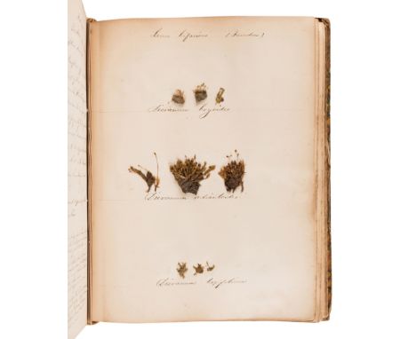 [SPECIMEN ALBUM - BRITISH MOSSES]. [PARNELL, William (1833-1906)]. "Preserved Specimens of British Mosses." [Dublin, ca 1850]
