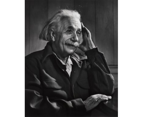 [EINSTEIN, Albert]. KARSH, Yousuf (1908-2002), photographer. Group of 4 photographs of Albert Einstein. Ca 1948 (but printed 