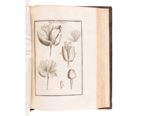 TOURNEFORT, Joseph Pitton de (1656-1708). Institutiones rei herbariae. Paris: Typographia Regia, 1700. &nbsp;3 volumes, 4to (