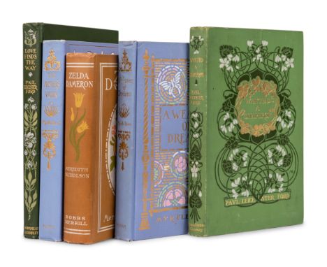 [PUBLISHER'S TRADE BINDINGS - AMERICAN]. &nbsp; A group of 5 bindings designed by Margaret Armstrong.NICHOLSON, Meredith (186