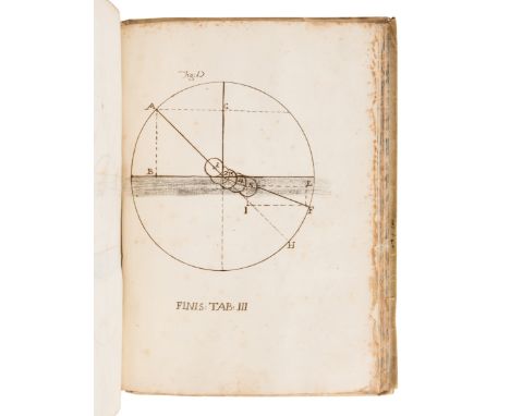 [MANUSCRIPT - PHYSICS]. &nbsp; "Physicae Institutioues." Italy, 1740. &nbsp; &nbsp;8vo (205 x 152 mm). 292pp., in Latin, in i