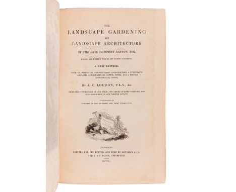 LOUDON, John Claudius ( "J.C.") (1783-1843). The Landscape Gardening and Landscape Architecture of the Late Humphry Repton. L