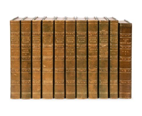 ELIOT, George (1819-1880), and others. A uniformly bound group of 9 works in 11 volumes, comprising:  LEWES, Mary Anne Evans 
