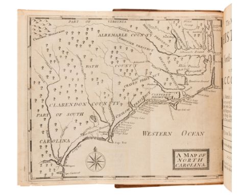 BRICKELL, John (c.1710-1745). The natural history of North-Carolina. With an account of the trade, manners, and customs of th