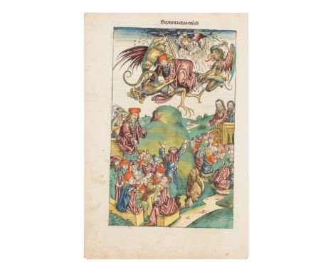 [EARLY PRINTING - LEAVES] A collection of approximately 40 leaves, 15th-18th century, including examples from:Caxton, Chronic