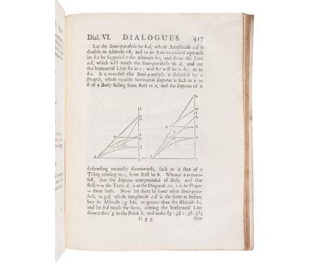 GALILEI, Galileo (1564-1642). &nbsp; Mathematical Discourses Concerning Two New Sciences relating to Mechanicks and Local Mot