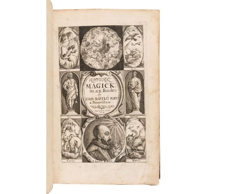 PORTA, Giambattista della (1535?-1615). Natural Magick...in twenty books. London: Thomas Young and Samuel Speed, 1658.Folio (