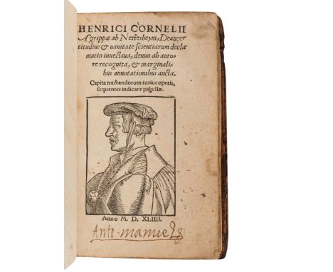 AGRIPPA VON NETTESHEIM, Henricus Cornelius (1486?-1535). De Incertitudine & Vanitate Scientiarum Declamatio Invectiva, Denuo 