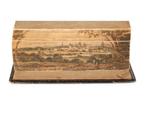 [FORE-EDGE PAINTING]. HURDIS, James. The Village Curate, and Other Poems. Chiswick: Charles Wittingham, 1810. &nbsp;8vo (216 