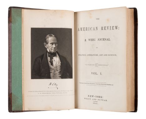 POE, Edgar Allan (1809-1849). "The Raven" in: The American Review: A Whig Journal. Vol. I, Nos. 1-6. New York: Wiley &amp; Pu