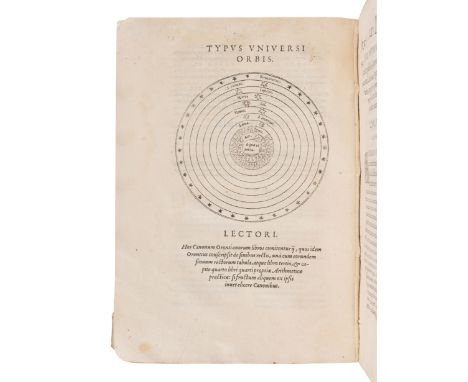 FINE, Oronce (1494-1555). In eos quos de Mundi sphaera conscripsit libros, ac in Planetarum theoricas, Canonum Astronomicorum