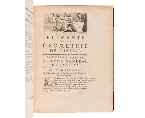 FONTENELLE, Bernad LeBouyer de (1657-1757). Elements de la Geometrie de l'infinie Suite des Memoires de l'Academie Royale des