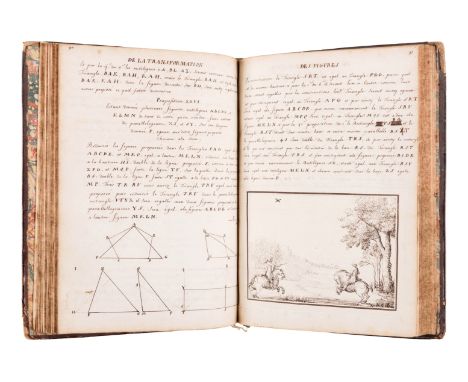 [MANUSCRIPT - MATHEMATICS]. MONTEGU, M.. "Geometrie Royalle." N.p., 1701. &nbsp;4to (220 x 166 mm). 221pp., in French, in ink