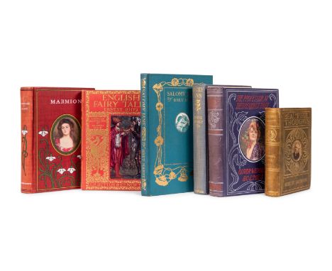 [PUBLISHER'S TRADE BINDINGS - AMERICAN]. A group of 6 bindings featuring onlay printed portraits, comprising: &nbsp;HOLMES SR
