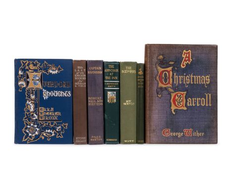 [PUBLISHER'S TRADE BINDINGS - AMERICAN]. A group of 7 decorative bindings, comprising: &nbsp;HUTTON, Laurence (1843-1904). Li