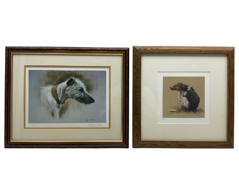 Robert E Fuller (British 1972-): Lurcher, limited edition print signed and numbered 573/850 in pencil 21cm x 31cm; John Naylo