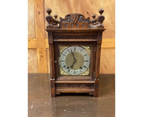 Late 19th century mantel clock by Winterhalder &amp; Hofmeier, 36cm high