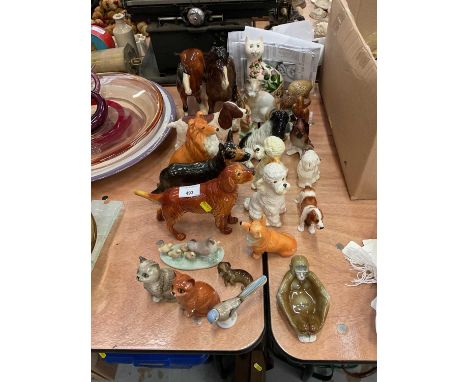 Group of Beswick, Goebel, Wemyss and other animals.