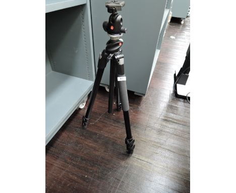 A Manfrotto basic pan tilt head 804RC2 tripod