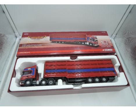 A Corgi limited edition 1:50 scale diecast advertising articulated wagon, Ian Murrie Haulage Ltd, mirrors unattached and pres