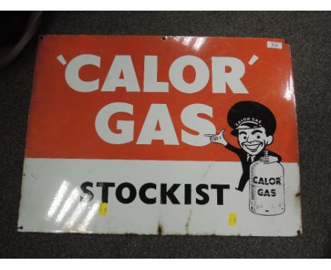 An enamel advertising sign for Calor Gas