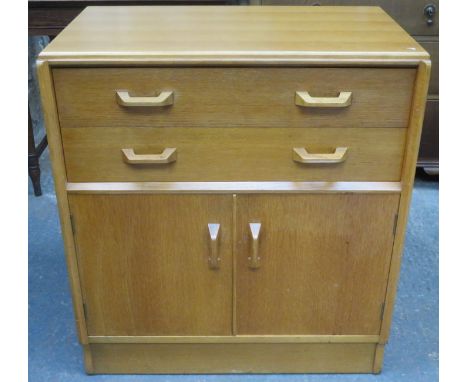 20th CENTURY LIGHT OAK TALL BOY CHEST
