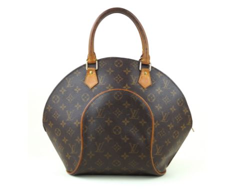 Louis Vuitton: An Ellipse handbagDesigned with a structured curved shape, featuring maker's monogram coated canvas exterior, 