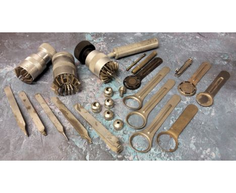 Watchmaker's Tools - A Bergeon-Vigor watch crystal remover, no. 4266 with slide and another, no.4266 (smaller); a&nbsp;Bergeo